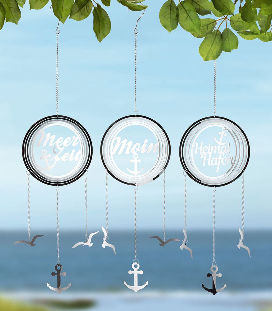 Gilde Traumfänger, "Meer", Möwenmotiv, Schriftzug, Zdjęcie produktu 