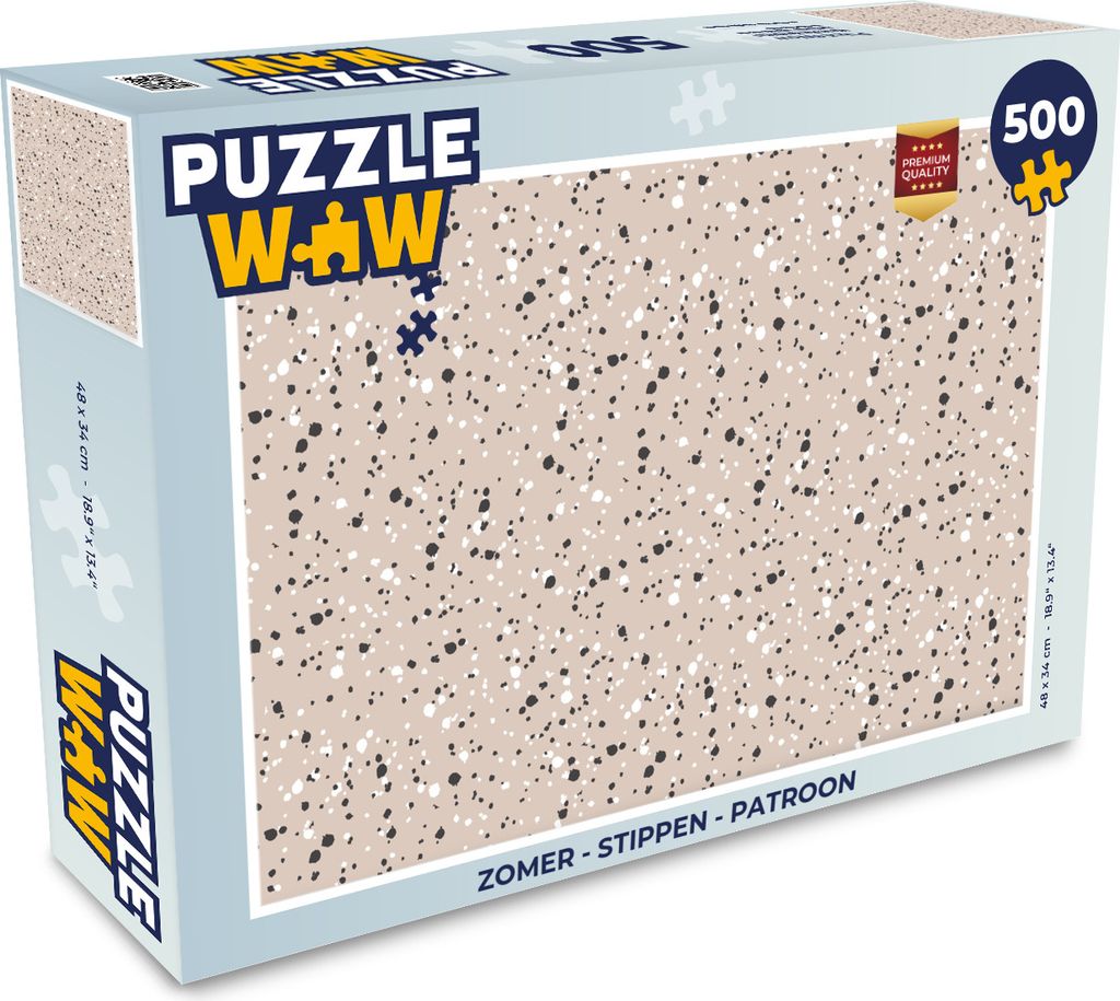 MuchoWow Puzzle 500 Teile Sommer - Punkte - Muster - 500 Teile - Kinder - Selberbauen - Puzzlespiele