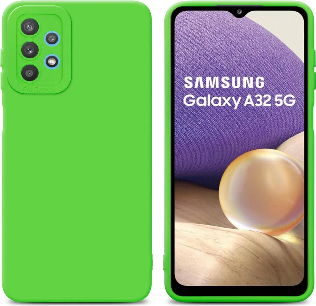 Cover Verde Samsung A32 5G Cadorabo - Silicone Soft Touch Sottile