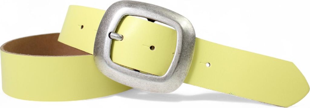 FRONHOFER Damengürtel 4 cm, große Schnalle in altsilbern, echt Leder Gürtel