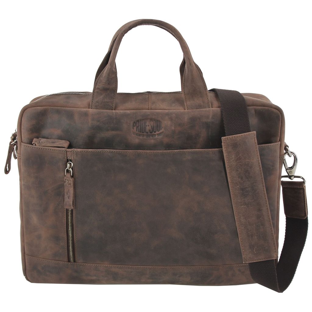 Pride and Soul Laptoptasche Raily Leder braun ca. 28 x 41 x Produktbild 