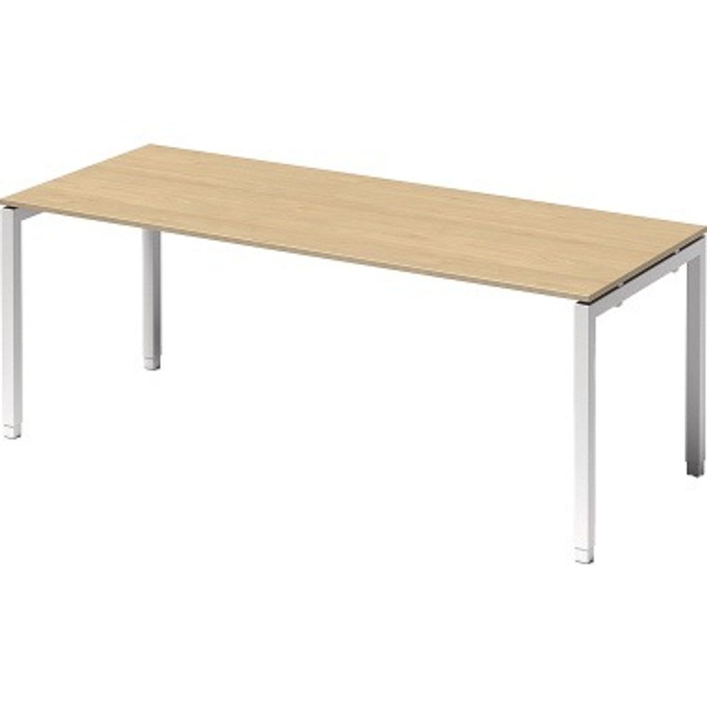 BISLEY Schreibtisch Cito Maße: 200 x 65-85 x 80 cm (B x H x T) 3-Schicht-Spanplatte, melaminharz Farbe der Tischplatte: ahorn
