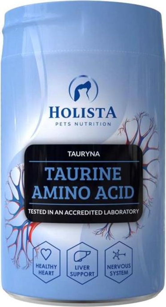 HOLISTA Taurine amino acid - nahrungsergänzungsmittel für hunde und katzen - 250g