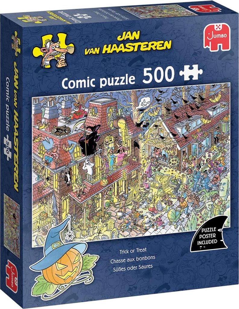 Jan van Haasteren, Des bonbons ou un sort, puzzle de 500 Image du produit 