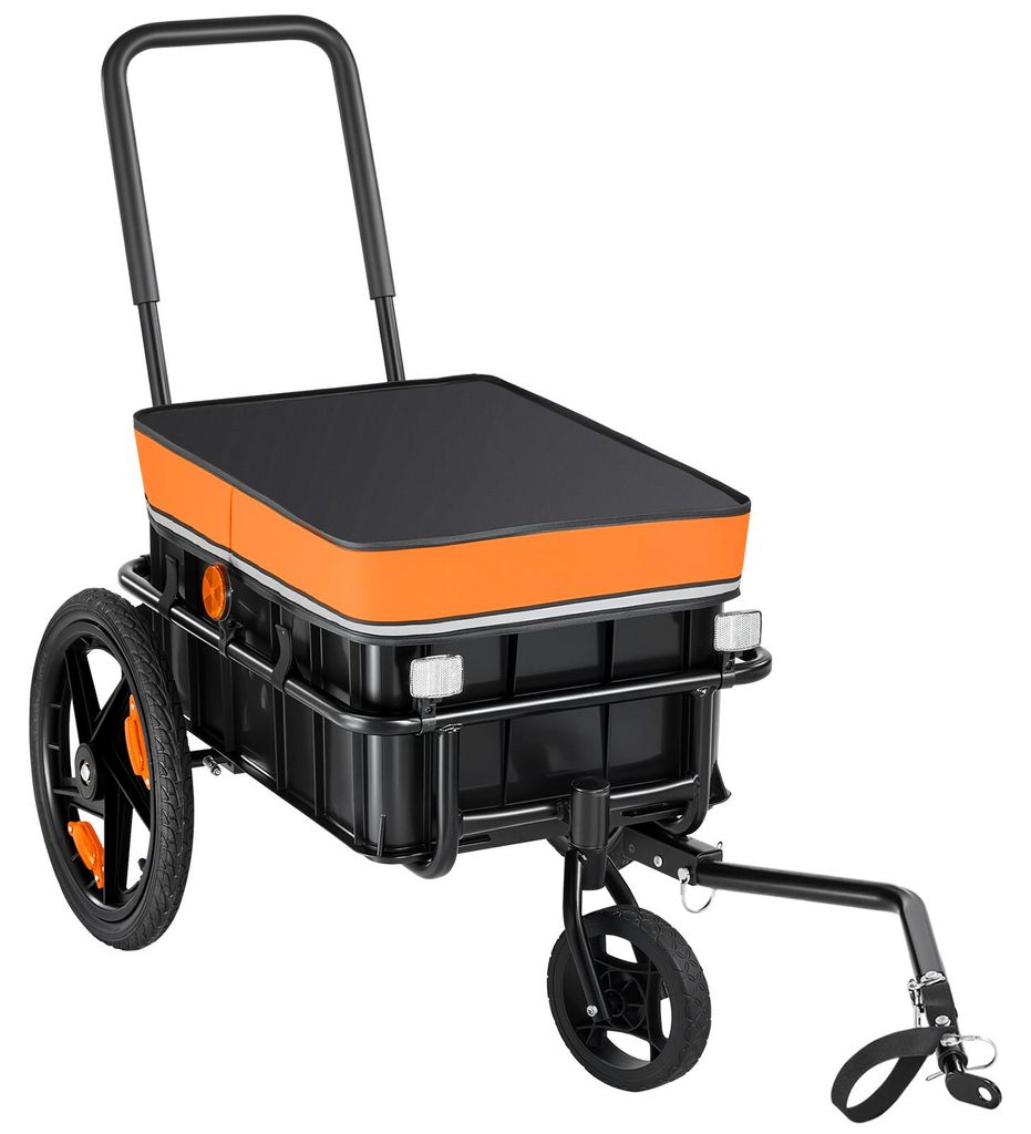 Remorque et chariot 2-en-1 SucceBuy, avec attelage, Image du produit 