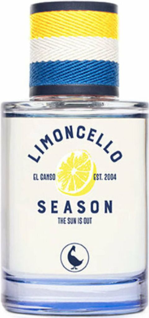 A clear, front-facing studio shot of a Limoncello Season Eau De Toilette spray bottle.