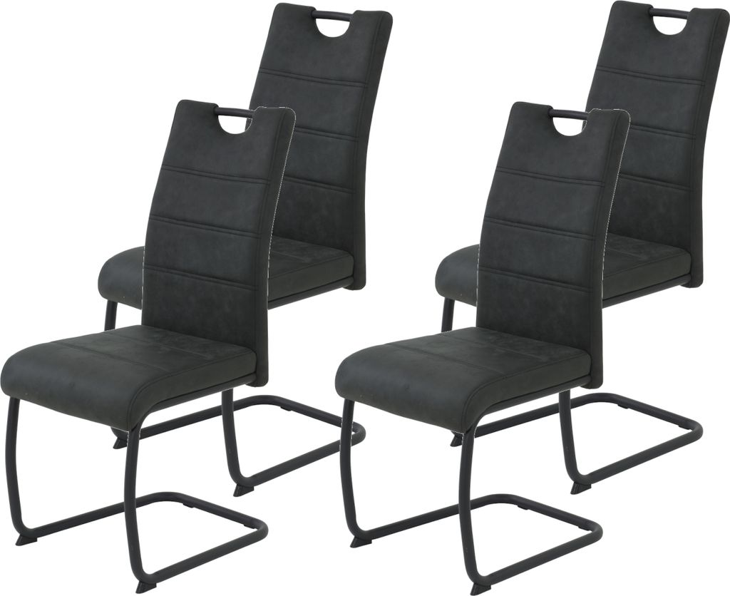 Hela Tische, 4er Set Esszimmerstuhl Freischwinger Dunja - Produktbild 