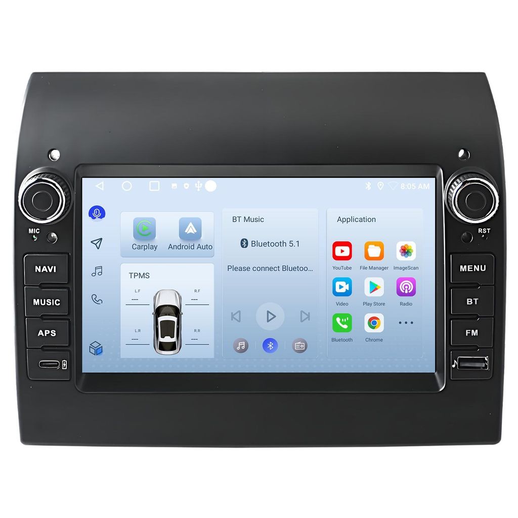Autoradio Android 7 pouces 64 Go pour Fiat Ducato/Citroën Image du produit 