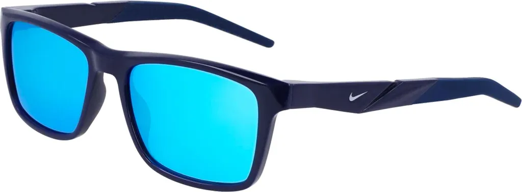 Lunettes de Soleil Nike Navy Blue Mirrored FV2403 Radeon 1 pour Hommes