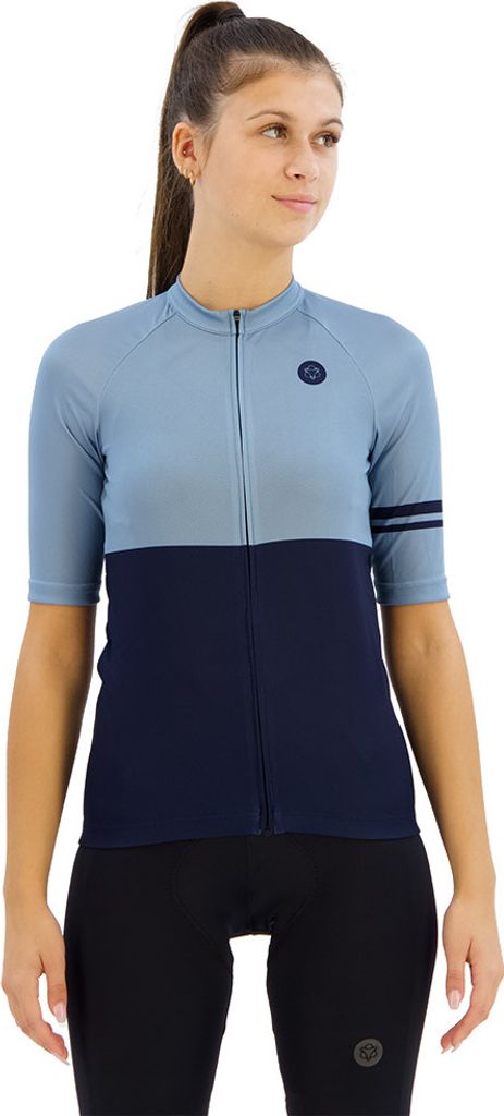 Agu Duo Essential Kurzarm-radtrikot Blau XL Frau Blau XL