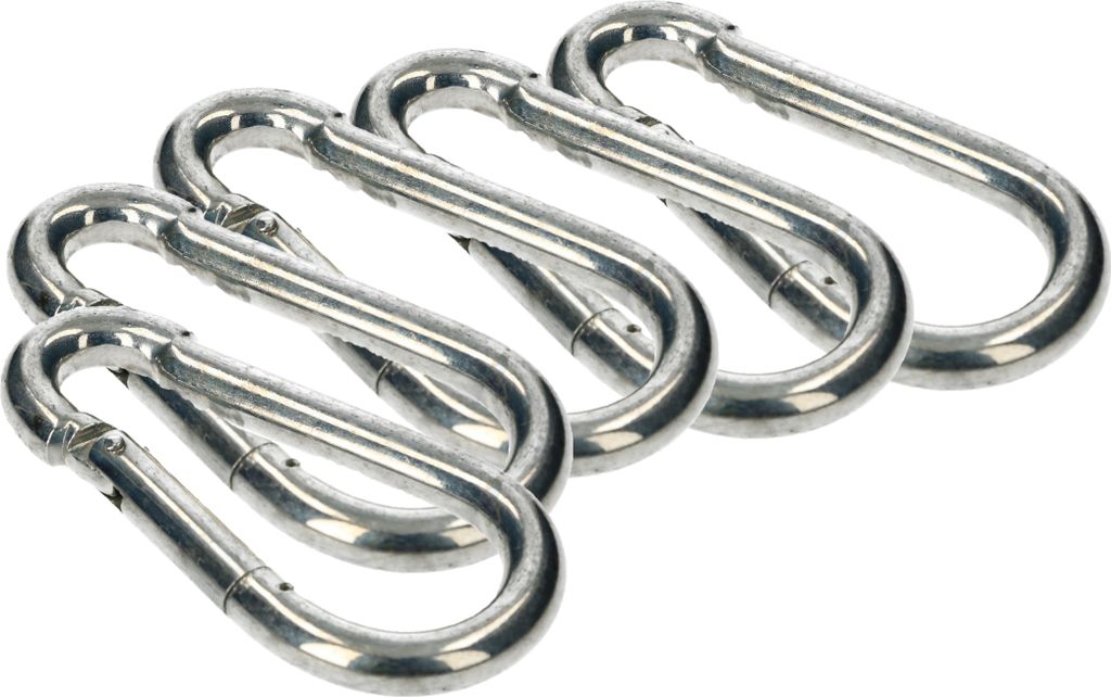 KOTARBAU® 5er Set Feuerwehr Karabinerhaken für Seile 80x8mm Produktbild 