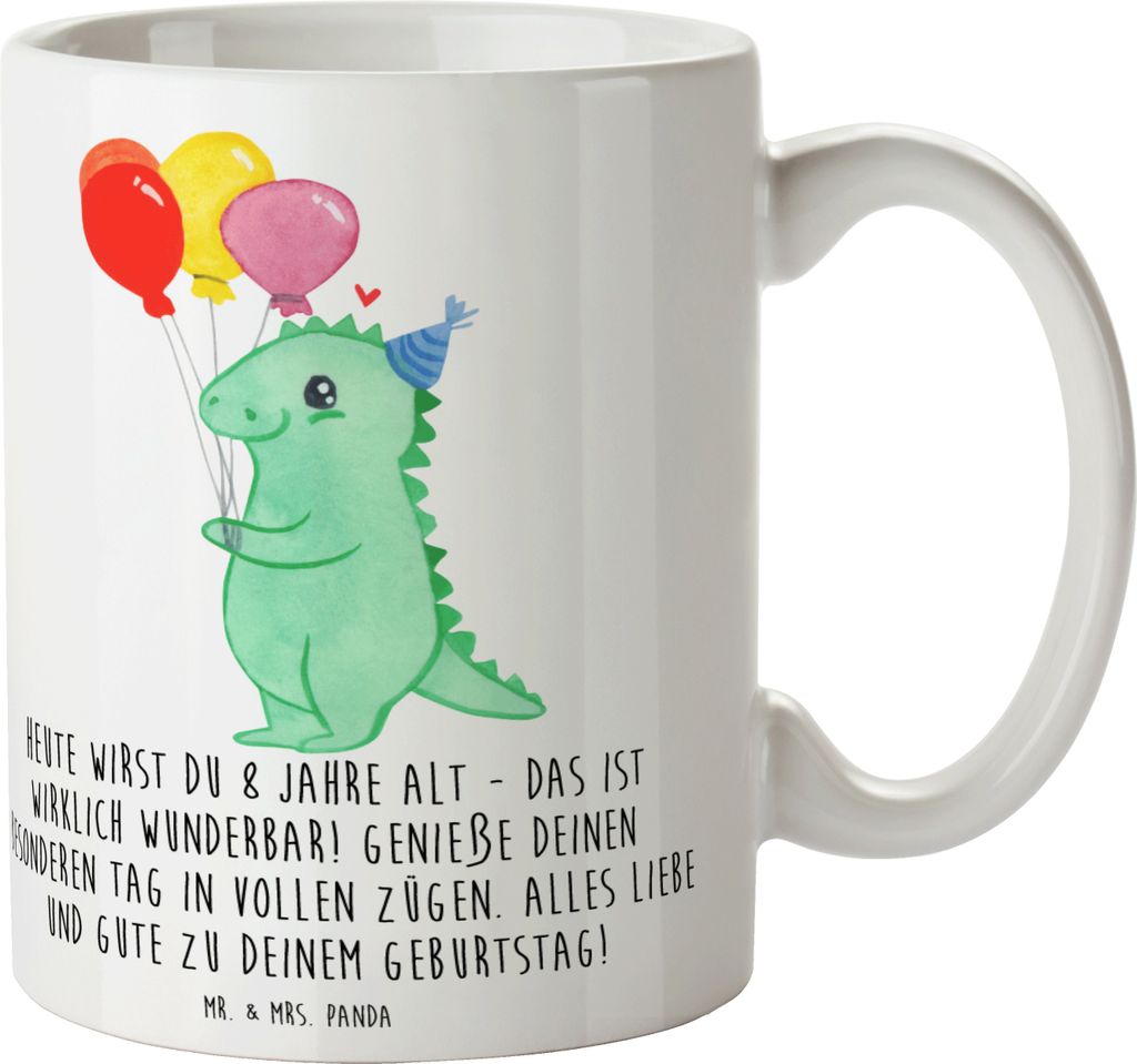 Mr. & Mrs. Panda Kaffeetasse 8. Geburtstag Feier - Weiß - Geschenk, 8 Jahre alt, Freude, Geburtstagssprüche, Überraschung, Tasse, Kaffeebecher, ...