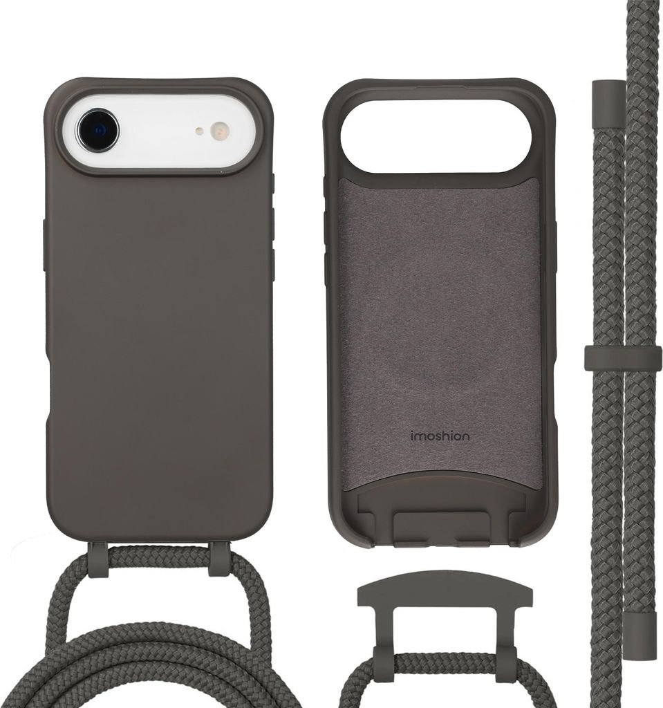 imoshion Color Backcover mit abnehmbarem Handykette und MagSafe iPhone Air - Black Coffee