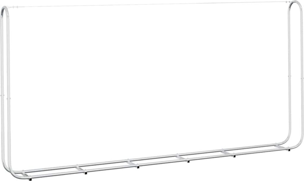 vidaXL Étagère à bois de cheminée 300x25x150 cm Acier Image du produit 