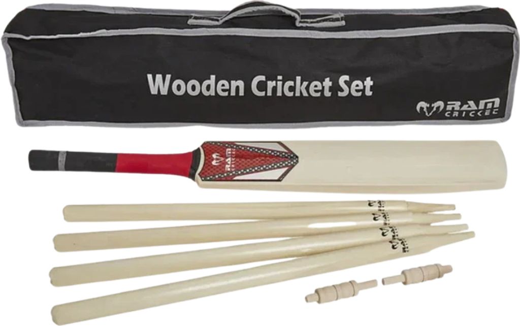 Set da cricket in legno -  India - Senior Immagine del prodotto 
