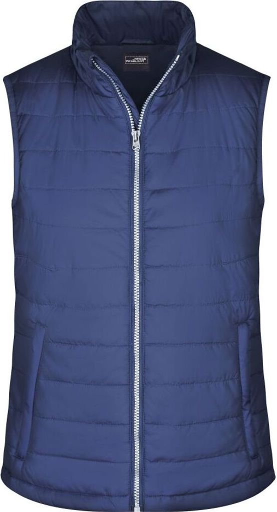 Ladies' Padded Vest Leichte, wattierte Steppweste navy, Gr. M