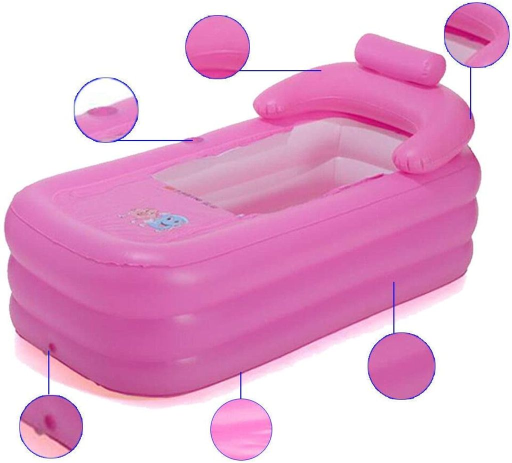 Erwachsene Reise Spa PVC Badewanne warme aufblasbare Badewanne mit Luftpumpe DHL 