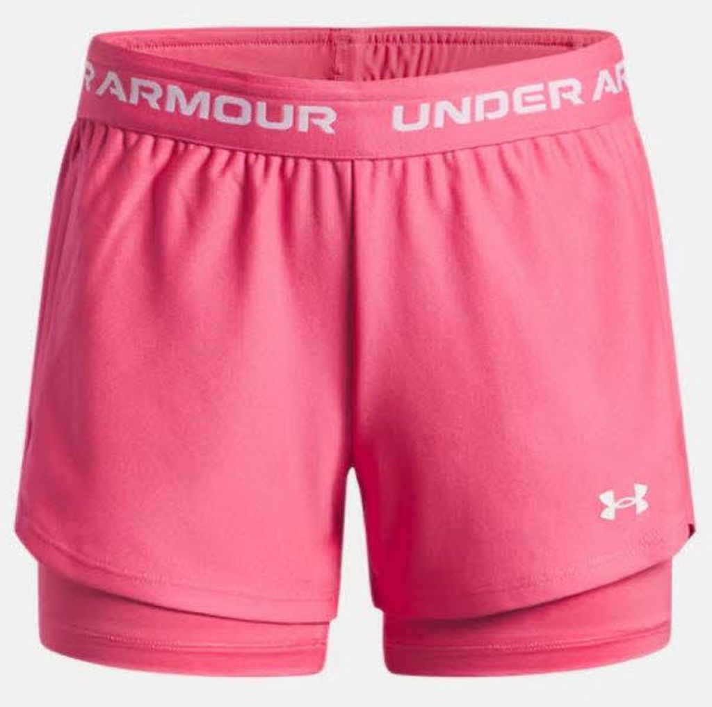 Under Armour UA Tech Play Up 2n1 Short Kids Sporthose Pink 164
