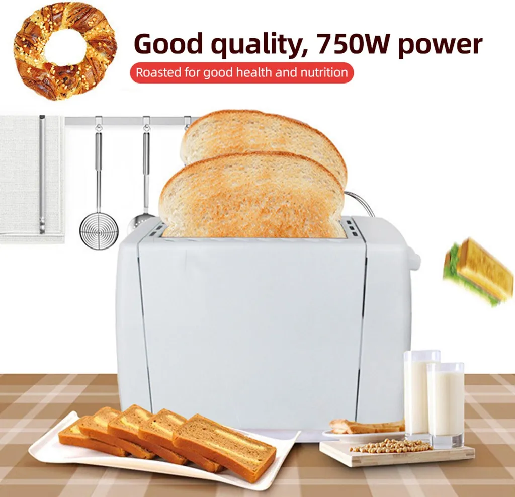 Grille-pain intelligent en acier inox 6 niveaux de dorage personnalisés