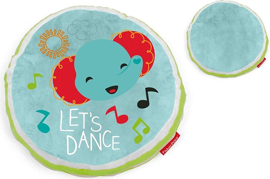 Fisher-Price Rundkissen Elefant Kissen Kinderkissen Babykissen