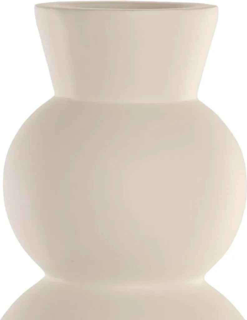 Vase Home ESPRIT Blanc en Fibre de Verre - Décoration Moderne 60cm