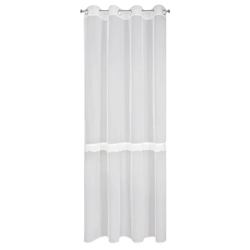 Rideau SOFI Blanc 140x260 cm EUROFIRANY avec Finition Élégante