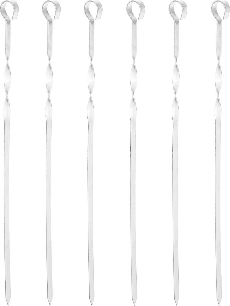 Grillspieße/Schaschlikspieße - Edelstahl - L: 45cm - 6er Produktbild 5