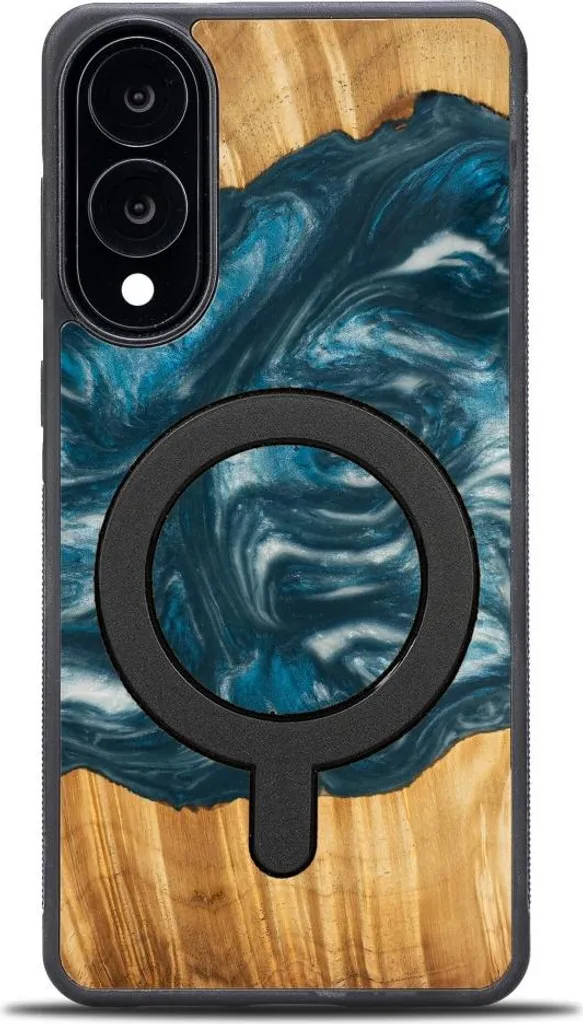 Cover Legno e Resina Samsung S25 Edge Bewood Aria MagSafe Luxury