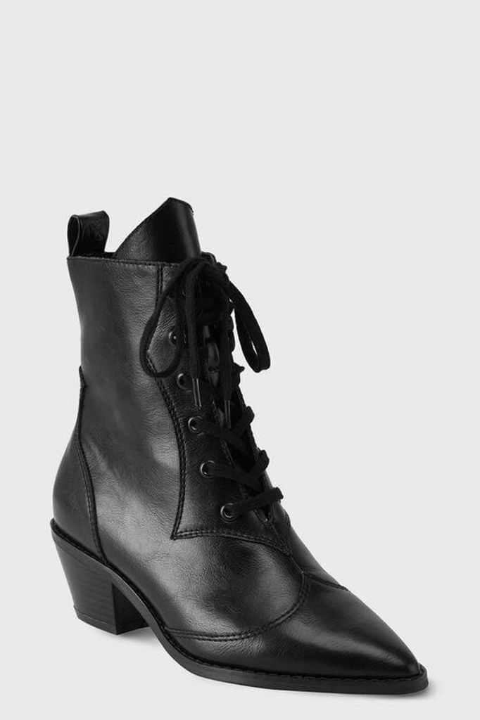 Killstar Boot Damen Raven Pointed-Toe Bootie schwarz Gothic 100% Polyurethan EU41