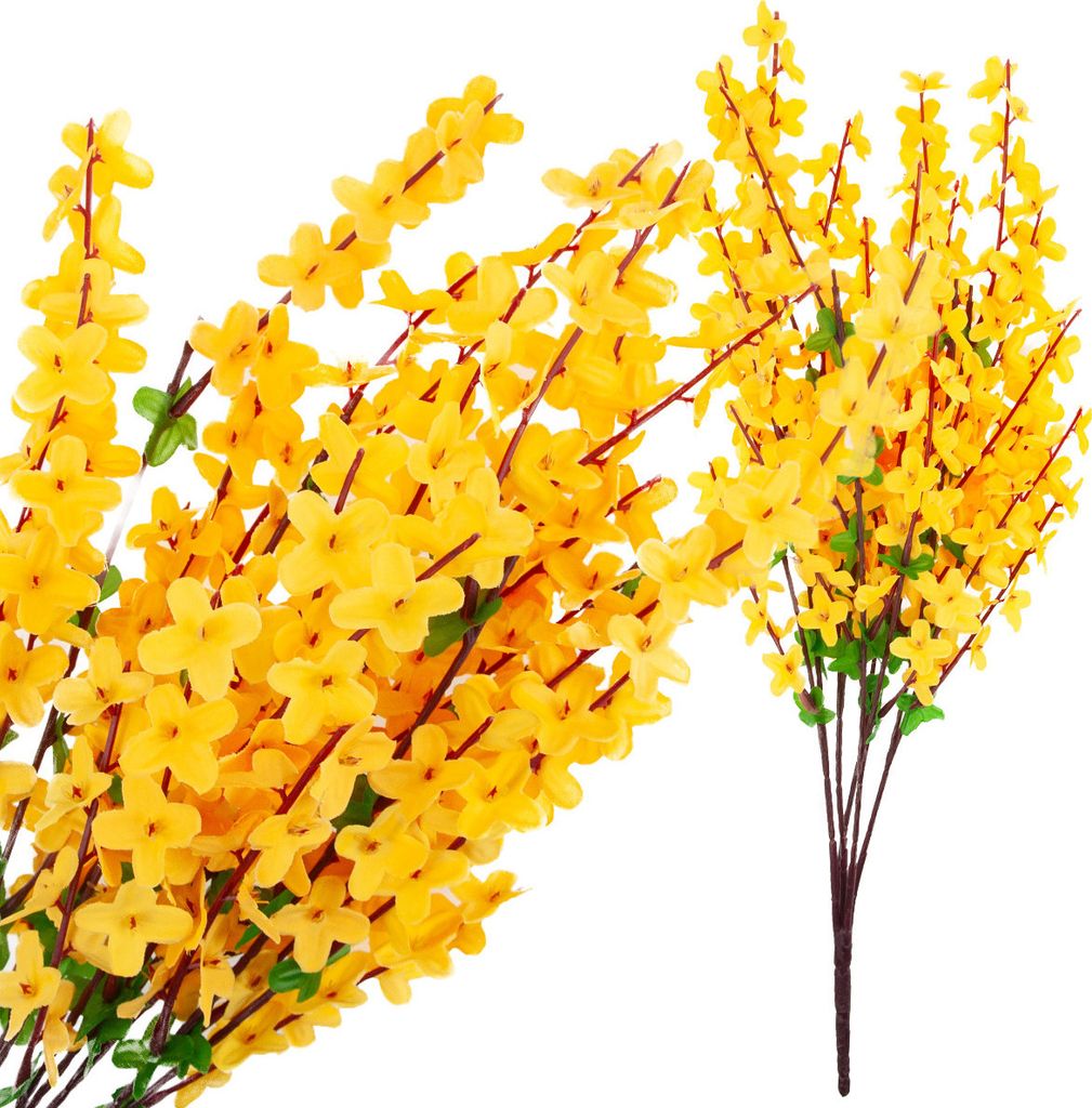 Forsythie Strauss Gelbe Zweige Ostern Forsythie Blätter Produktbild 