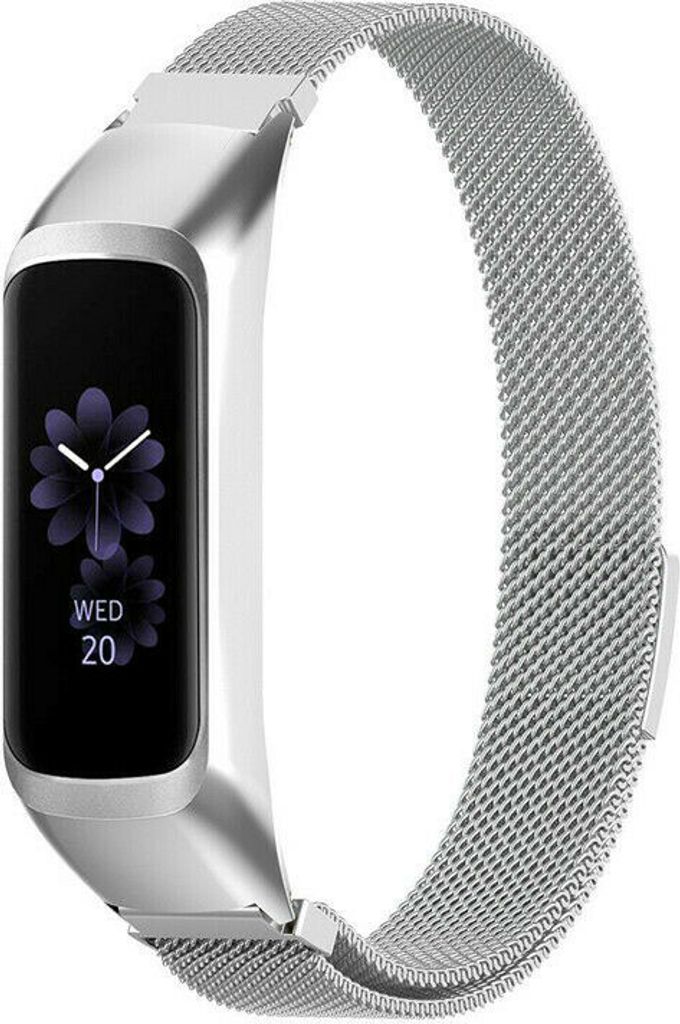 Strap-it Milanese Armband - Kompatibel mit Samsung Galaxy Fit 2 Armband Edelstahl Armband mit Magnetverschluss - Ersatzarmband - Hochwertiges Mater...