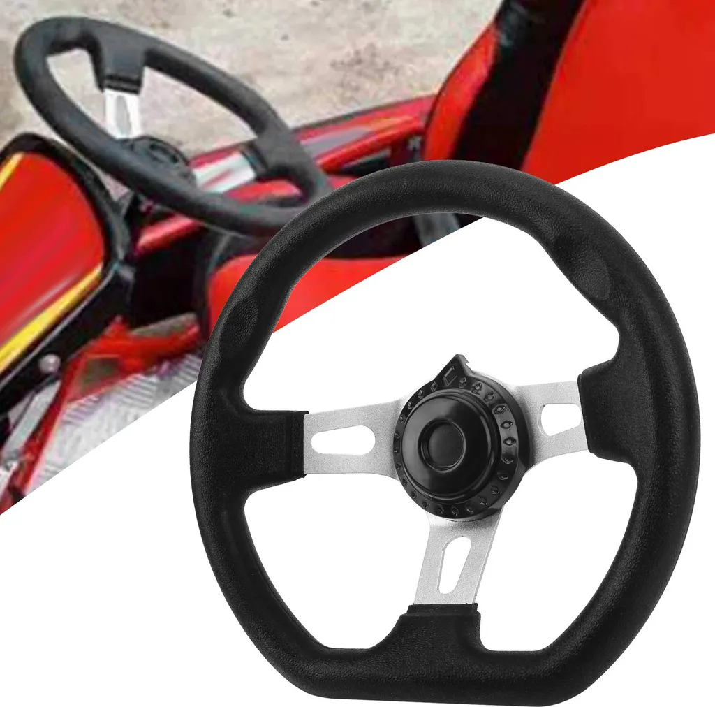 Volant de Kart 270 mm Haute Résistance à 3 Branches pour Off-Road