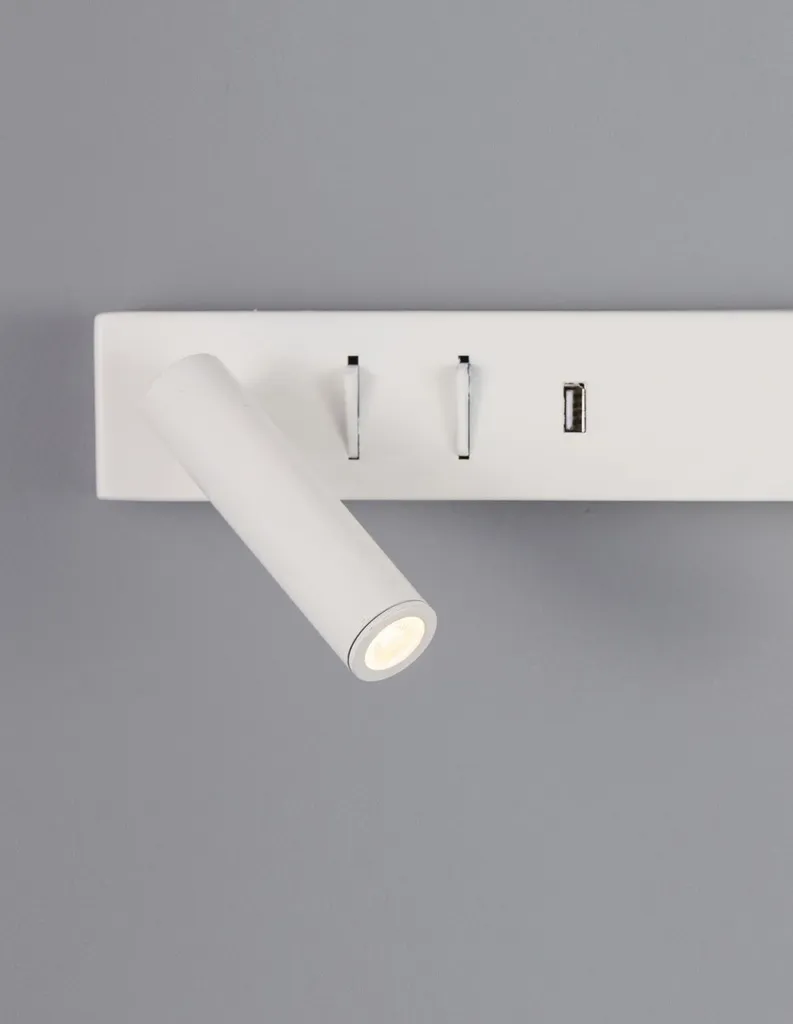 Applique Murale VIDA LED Blanche Gauche - Éclairage Indirect Chic - 9