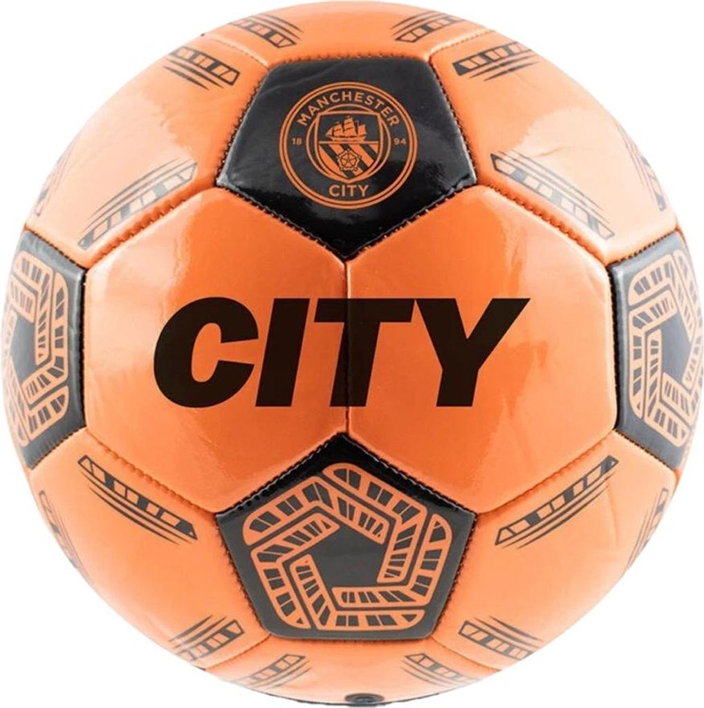 Manchester City FC - Fußball, LED Lampe, Glühen TA13619 (5) (Schwarz/Orange)