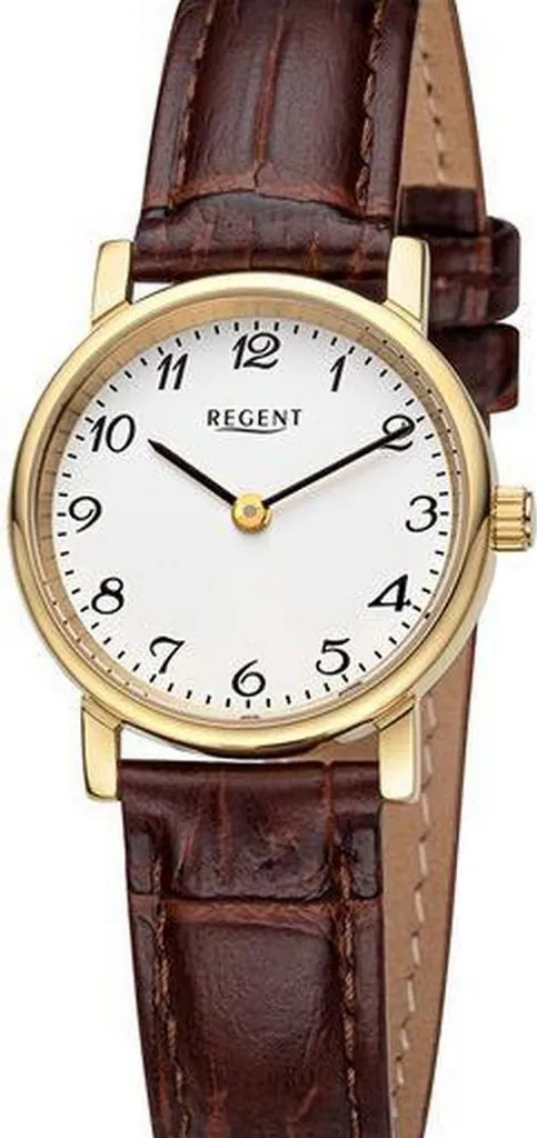Regent URF1560 Orologio Donna Analogico Pelle - Tendenza Marrone