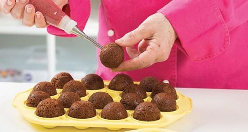 Silikonform für 18x Cake Pops gelb