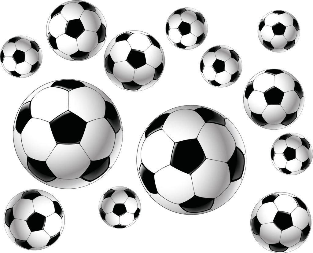 3D-Fussball-Wandtattoos