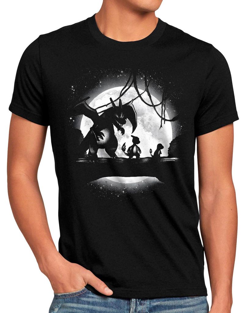 BaumwolleCloud Fire Evolution Herren T-Shirt monster game Produktbild 