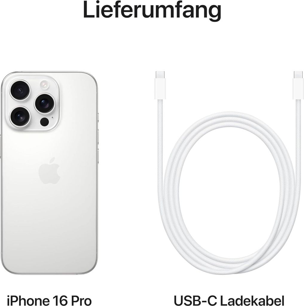 Apple iPhone 16 Pro Max 256GB Titan Weiß Produktbild 14