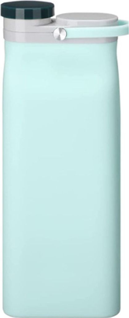 600 ml faltbare Wasserflasche aus lebensmittelechtem, BPA-freiem, auslaufsicherem Silikon – ideal für Sport, Camping und Freizeit.