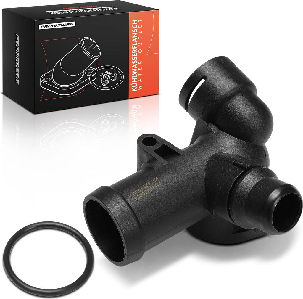 Frankberg 1x Kühlmittelflansch Wasserauslass für VW Passat 3B6 Audi A4 8E5 A6 4B5 4B6 2.0L
