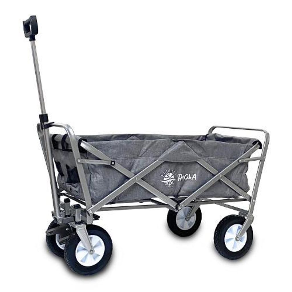 Rijoka Faltbarer Bollerwagen Handwagen - Teleskopstange - Produktbild 
