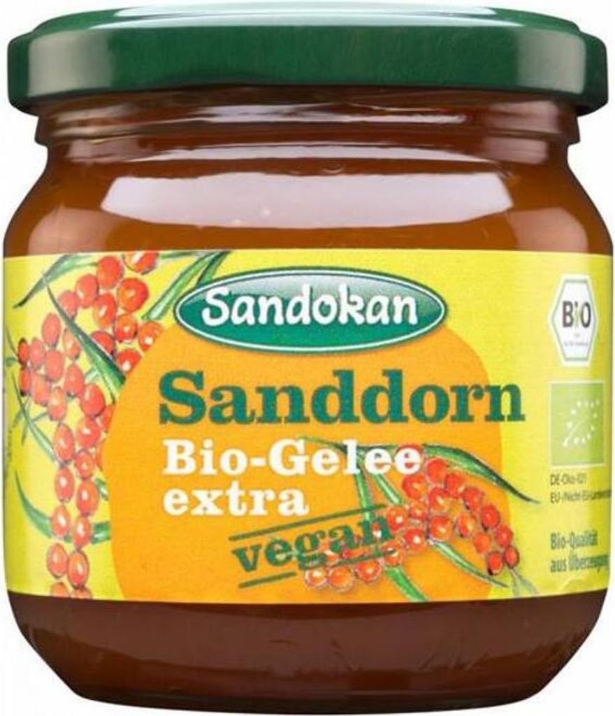Sandkan -Sanddorngelee 225G Produktbild 