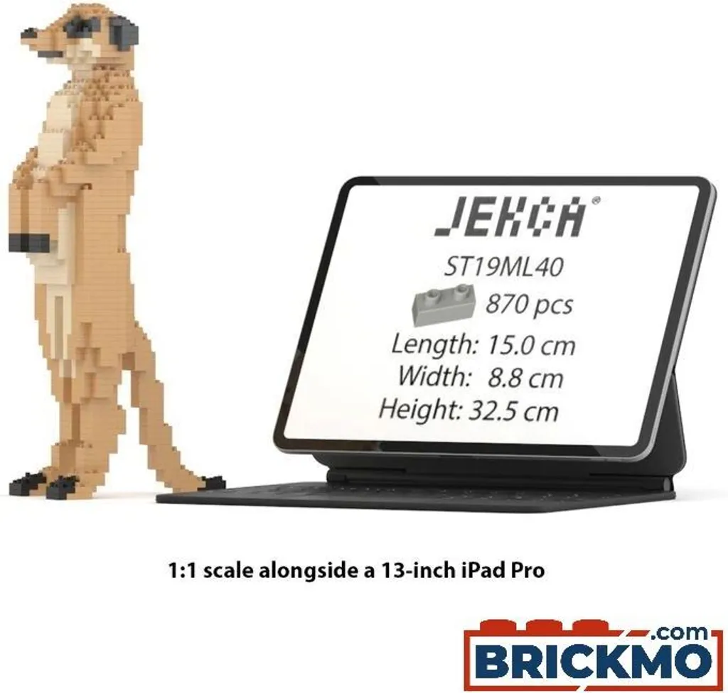 Objet Déco à Construire Suricate JEKCA ST19ML40 pour Salon et Bureau