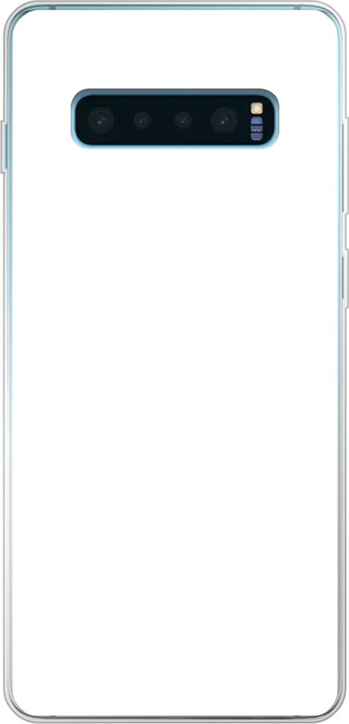MuchoWow Handyhülle Schutzhülle Hülle für Telefoonhoesje Samsung Galaxy S10 Lite Weiß - Farben - Neutral Silikon Softcase Handy Hülle - Schutz