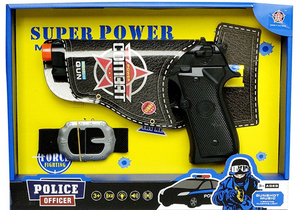 Policajná pištoľ s opaskom Obrázok produktu 
