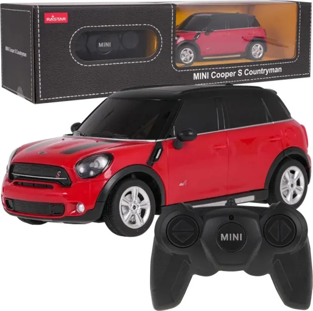 MINI Cooper S Countryman télécommandée - Modèle RASTAR 1:24 rouge