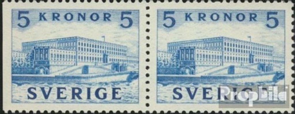 Briefmarken Schweden 1941 Mi 285Dl/B Paar (kompl.Ausg.) postfrisch Königsschloß