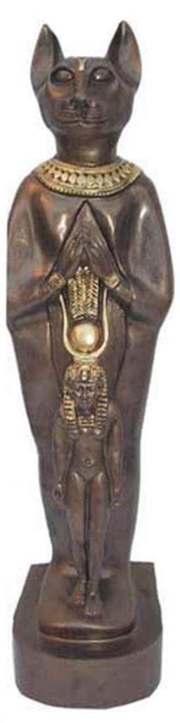Skulptur Ägypten Göttin Katzen Bastet Statuen Ägyptische Statue Figuren Pharao