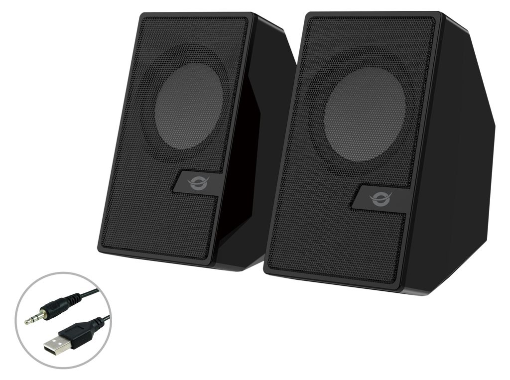 Conceptronic BJORN02B Haut-parleurs d'ordinateur 2.0 canaux Image du produit 